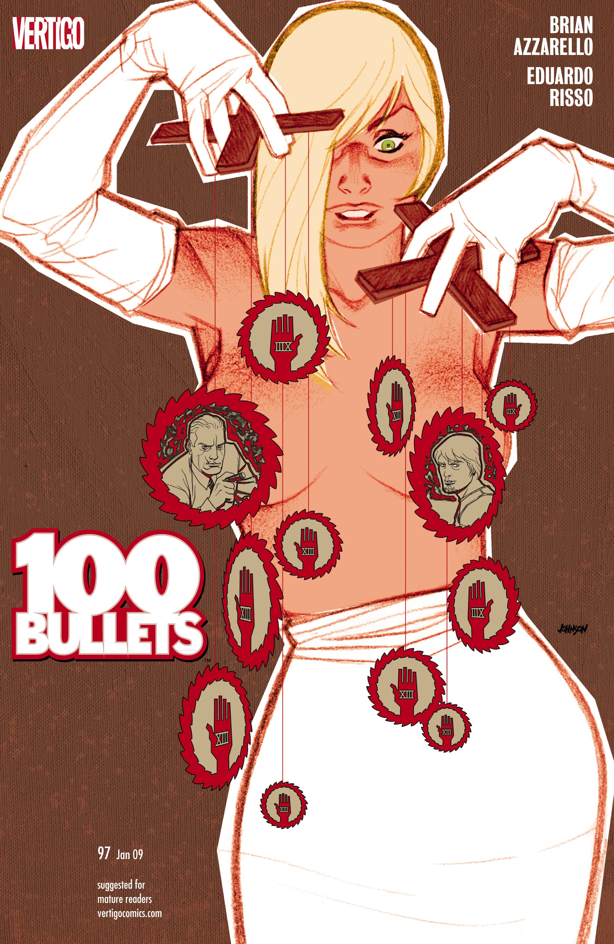 100 Bullets #97 (DC, 2008 — Cover A) cover